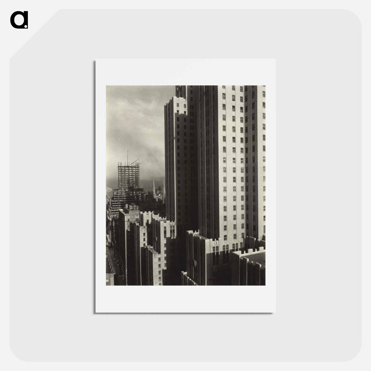 アートポストカード-From My Window at the Shelton, West - アルフレッド スティーグリッツ Postcard.