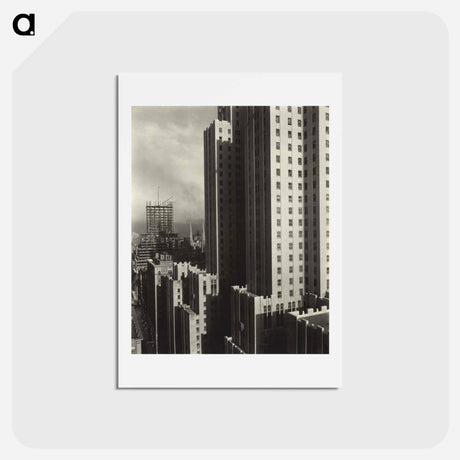 アートポストカード-From My Window at the Shelton, West - アルフレッド スティーグリッツ Postcard.