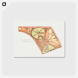 アートポストカード-Decor of the basin rim of the Fouquet boutique fountain - アルフォンス ミュシャ Postcard.