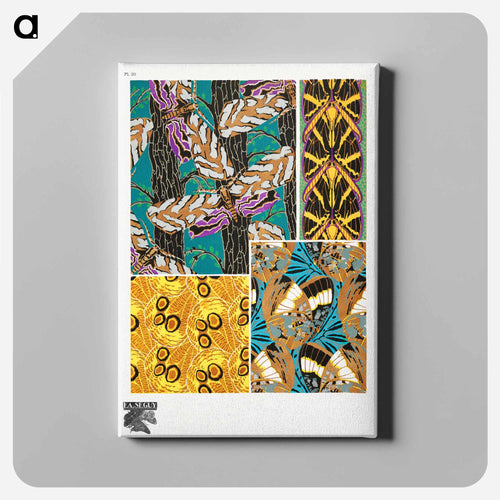 E.A. Séguy's vintage butterflies pattern art deco from Papillons - E.A.セギー Canvas.