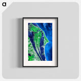 アートポスター-John F. Kennedy Space Center, Cape Canaveral
 - 上空からの地球 Poster.