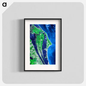 アートポスター-John F. Kennedy Space Center, Cape Canaveral
 - 上空からの地球 Poster.