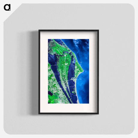 アートポスター-John F. Kennedy Space Center, Cape Canaveral
 - 上空からの地球 Poster.