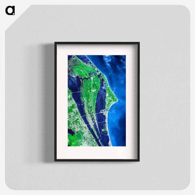 アートポスター-John F. Kennedy Space Center, Cape Canaveral
 - 上空からの地球 Poster.