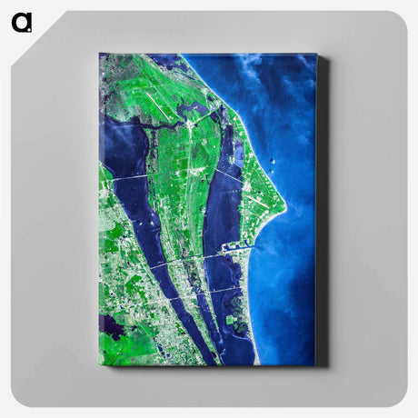 アートパネル-John F. Kennedy Space Center, Cape Canaveral
 - 上空からの地球 Canvas.