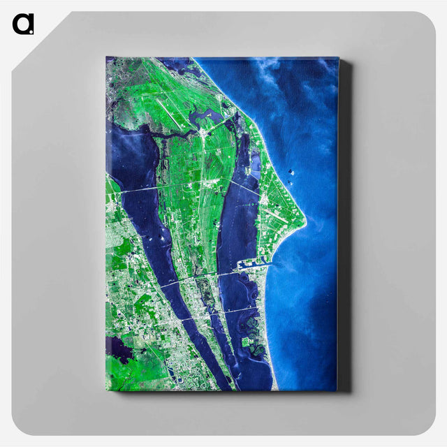 アートパネル-John F. Kennedy Space Center, Cape Canaveral
 - 上空からの地球 Canvas.