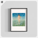 Man Bathing - エドヴァルド ムンク Poster.