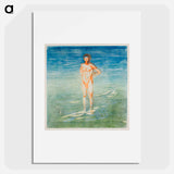 Man Bathing - Edvard Munch Poster.