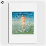 Man Bathing - エドヴァルド ムンク Poster.
