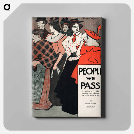 アートパネル-People we pass - エドワード ペンフィールド Canvas.