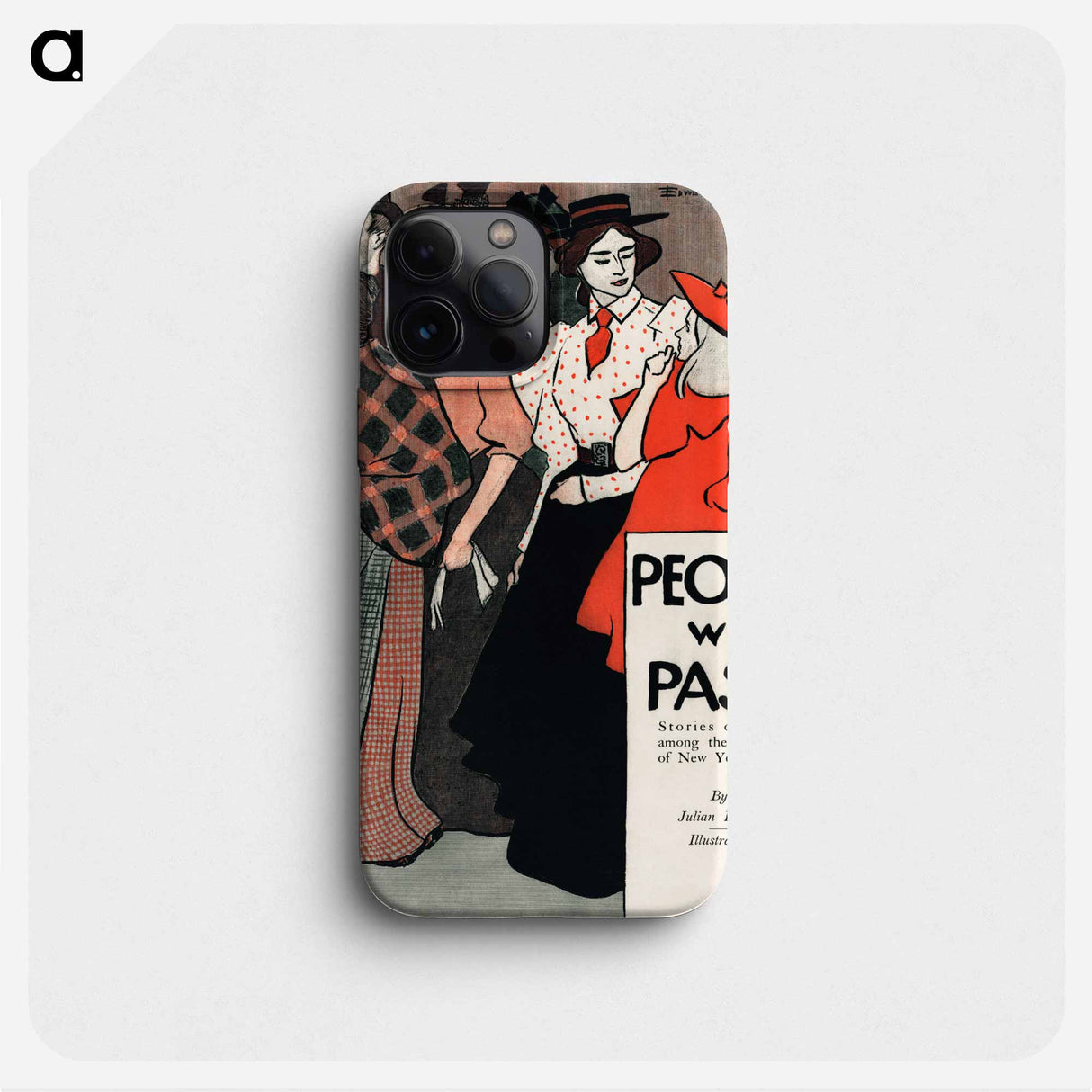 People we pass - Edward Penfield Phone Case.