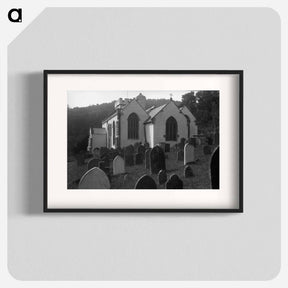 アートポスター-Church and graveyard, England - エリック リー ジョンソン Poster.