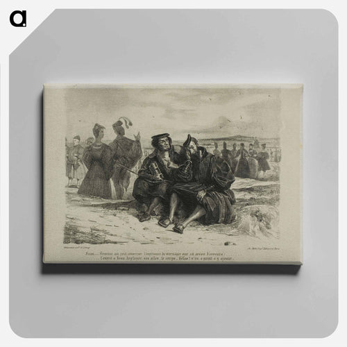 イエロー - ウジェーヌ ドラクロワ Canvas.