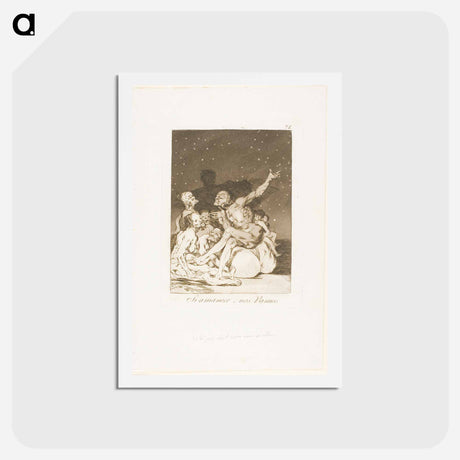 アートポストカード-When Day Breaks We Will Be Off - フランシスコ デ ゴヤ Postcard.