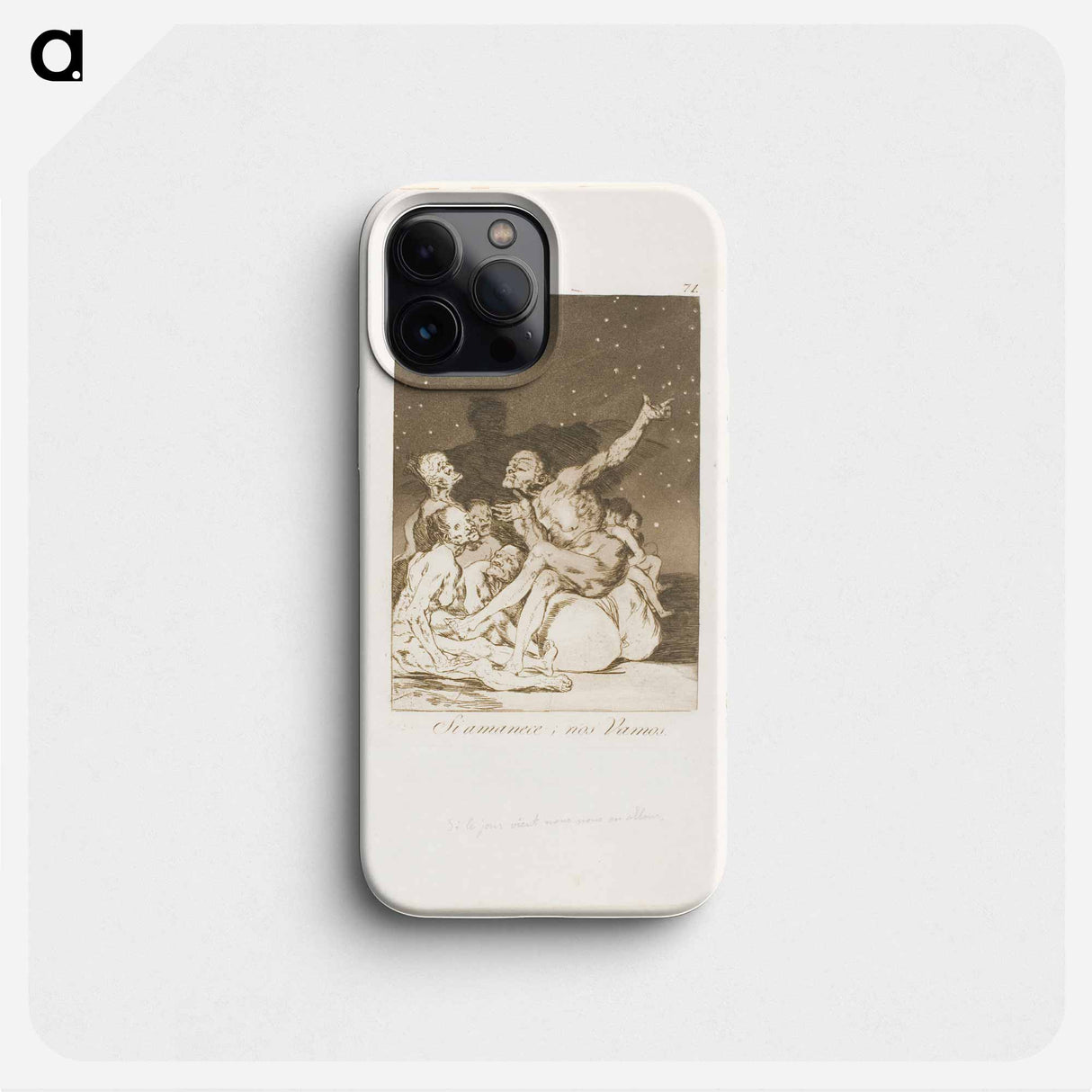 When Day Breaks We Will Be Off - Francisco de Goya Phone Case.