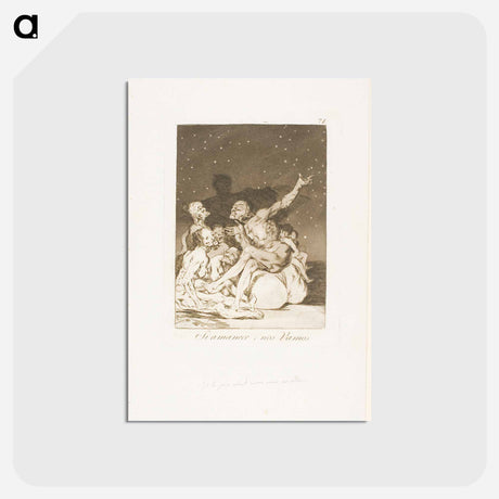 アートポストカード-When Day Breaks We Will Be Off - フランシスコ デ ゴヤ Postcard.