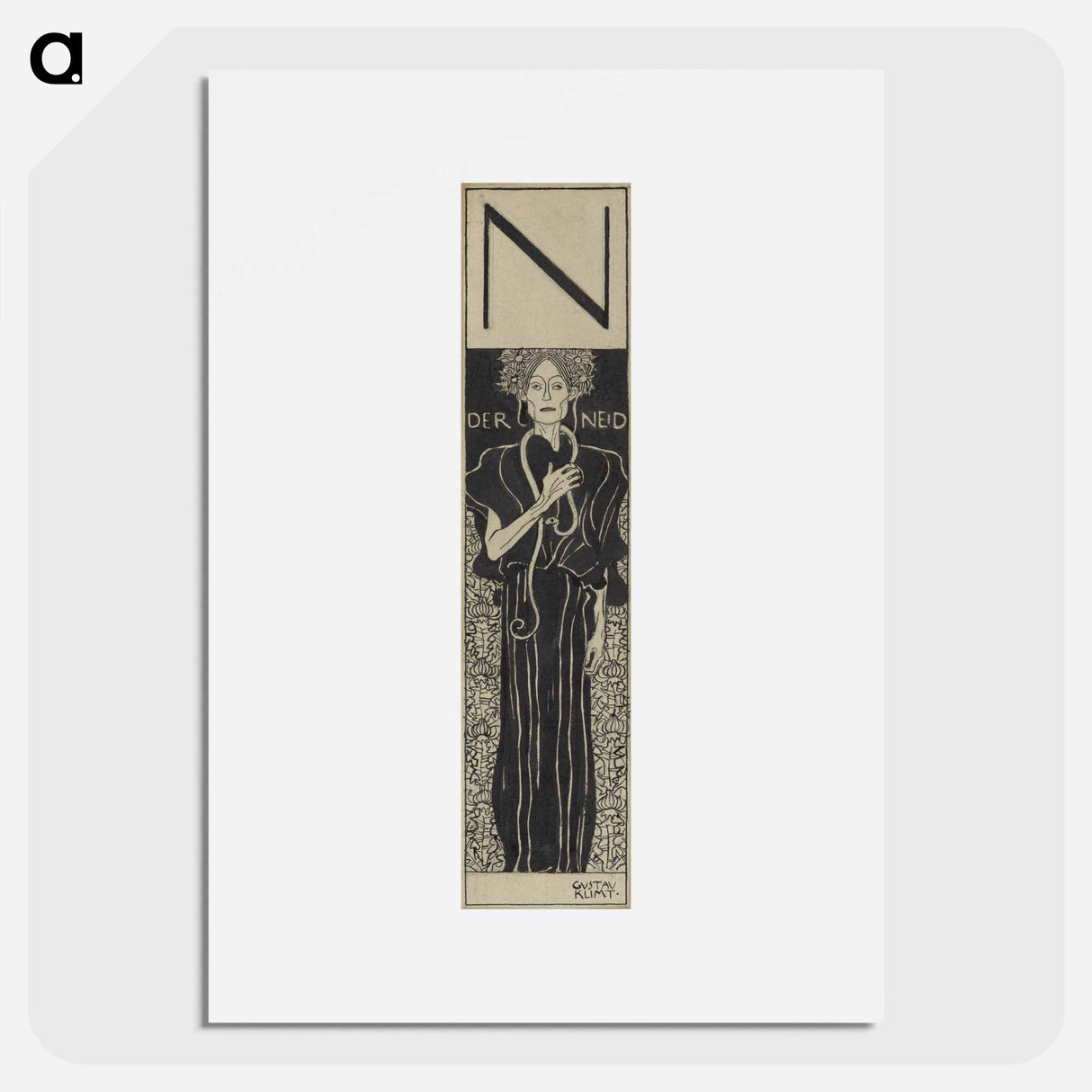 アートポスター-Envy - グスタフ クリムト Poster.