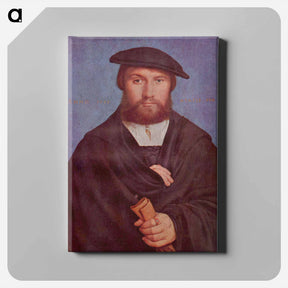 アートパネル-Portrait of a Member of the Wedigh Family - ハンス ホルバイン Canvas.