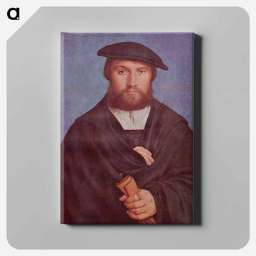 Portrait of a Member of the Wedigh Family - ハンス ホルバイン Canvas.