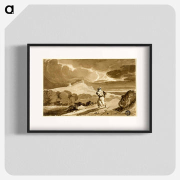 Woman with Baby Fleeing Across Moors
 - ジョン コンスタブル Poster.