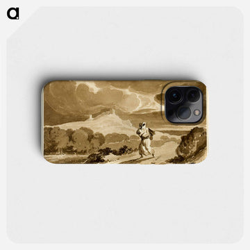 Woman with Baby Fleeing Across Moors
 - ジョン コンスタブル Phone Case.