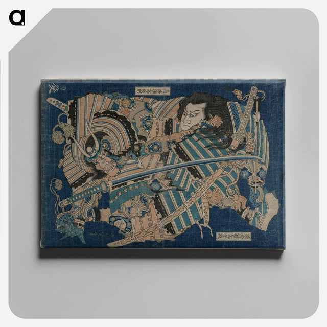 アートパネル-Hokusai's Kamakura No Gengoro erobert Torinoumi Tasaburo - 葛飾 北斎 Canvas.