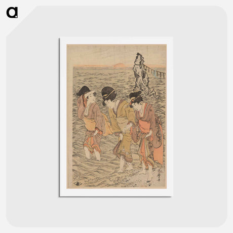 アートポストカード-Futamigaura - 喜多川 歌麿 Postcard.