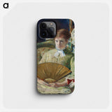 Woman with a Fan - メアリー カサット Phone Case.