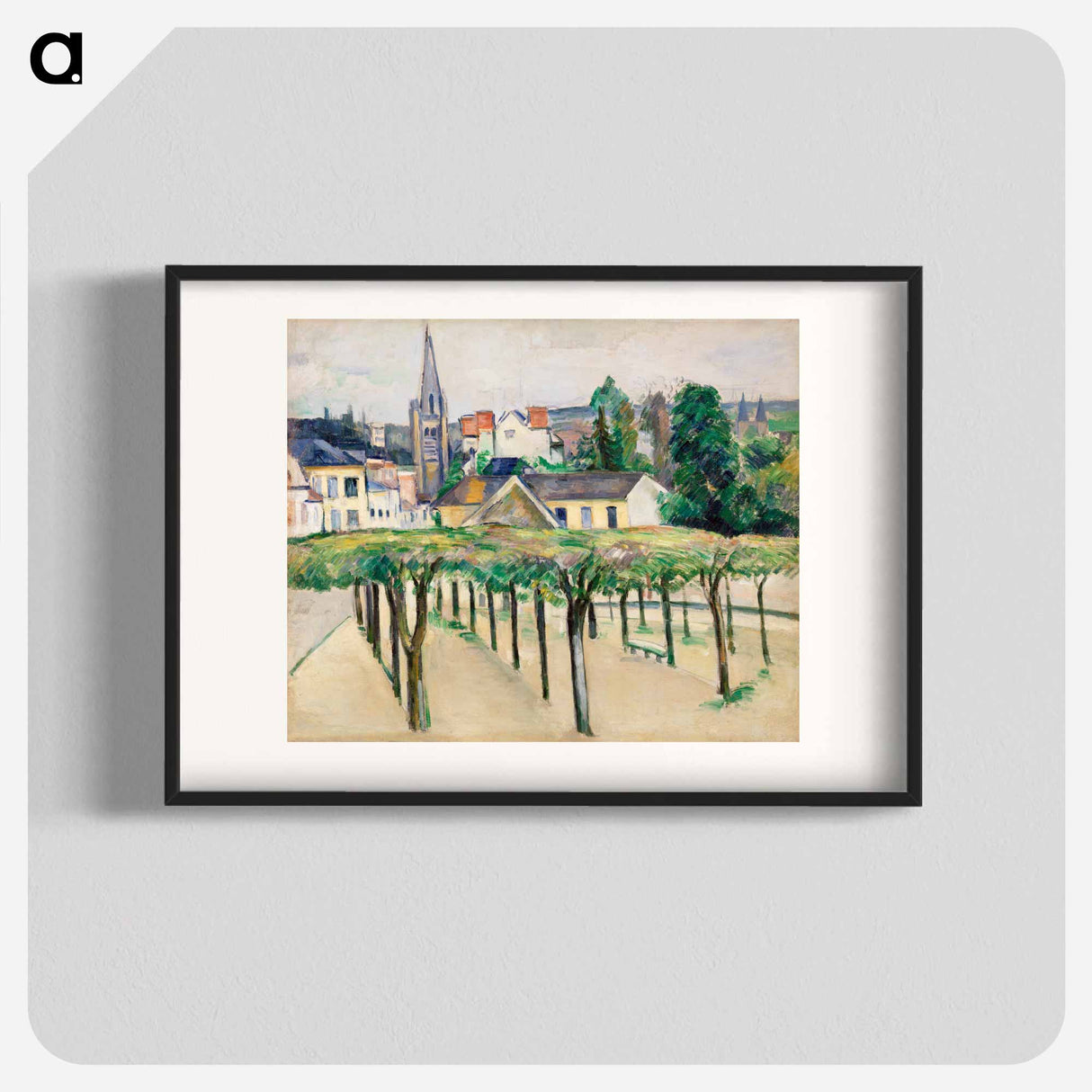 Village Square - ポール セザンヌ Poster.