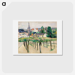 アートポストカード-Village Square - ポール セザンヌ Postcard.