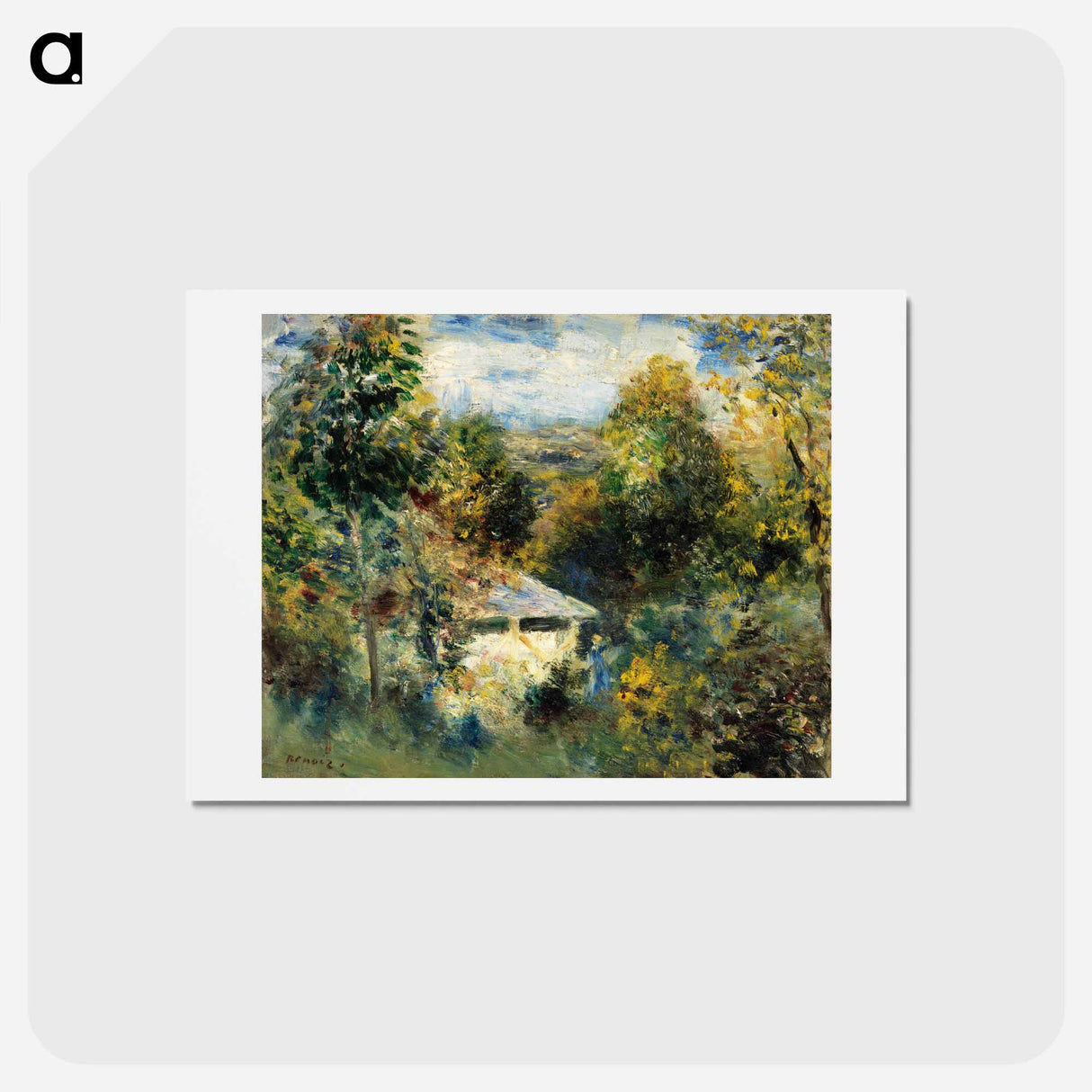 アートポストカード-Louveciennes - ピエール オーギュスト ルノワール Postcard.