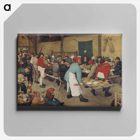 アートパネル-Peasant Wedding - ピーター ブリューゲル Canvas.