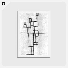 アートポストカード-Study for Rhythm of a Russian Dance - テオ ファン ドゥースブルフ Postcard.