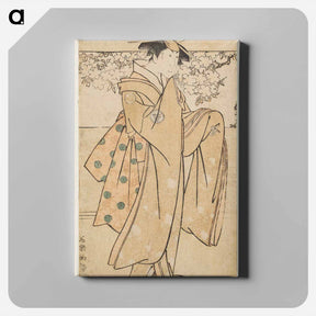 アートパネル-Kabuki Actor Iwai Kumesaburō I as the Geisha Kumekichi - 東洲斎 写楽 Canvas.