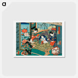 アートポストカード-Hour of the Snake
 - 歌川 国貞 Postcard.