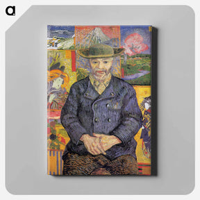 アートパネル-Portrait of Père Tanguy - フィンセント ファン ゴッホ Canvas.