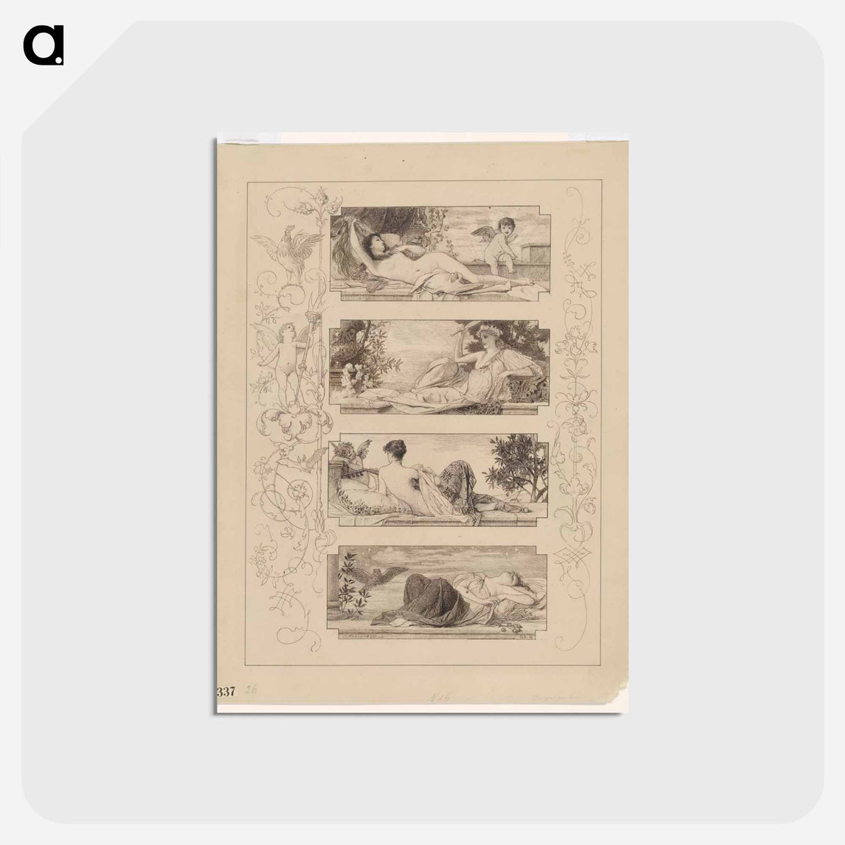 アートポストカード-The 4 Times of the Day
 - ウィーン博物館 Postcard.