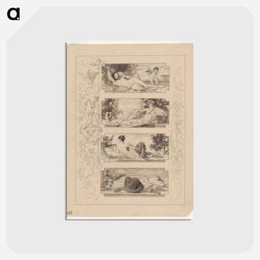 アートポストカード-The 4 Times of the Day
 - ウィーン博物館 Postcard.