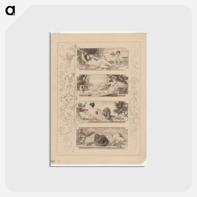アートポストカード-The 4 Times of the Day
 - ウィーン博物館 Postcard.