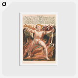アートポストカード-The First Book of Urizen, Plate 15 - ウィリアム ブレイク Postcard.