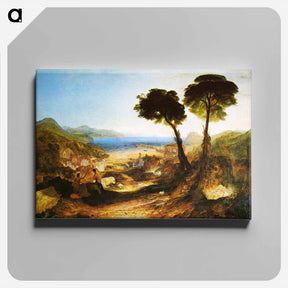アートパネル-The Bay of Baiae, with Apollo and the Sibyl - ウィリアム ターナー Canvas.
