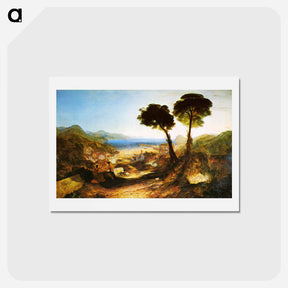 アートポストカード-The Bay of Baiae, with Apollo and the Sibyl - ウィリアム ターナー Postcard.