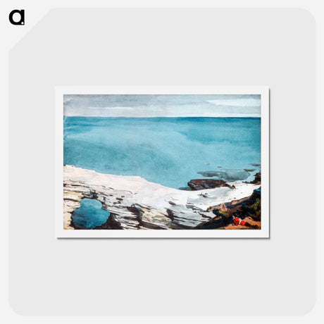アートポストカード-Natural Bridge, Bermuda - ウィンスロー ホーマー Postcard.