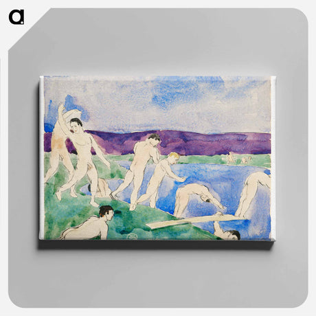 アートパネル-Twelve Nude Boys at the Beach
 - イェール大学アートギャラリー Canvas.