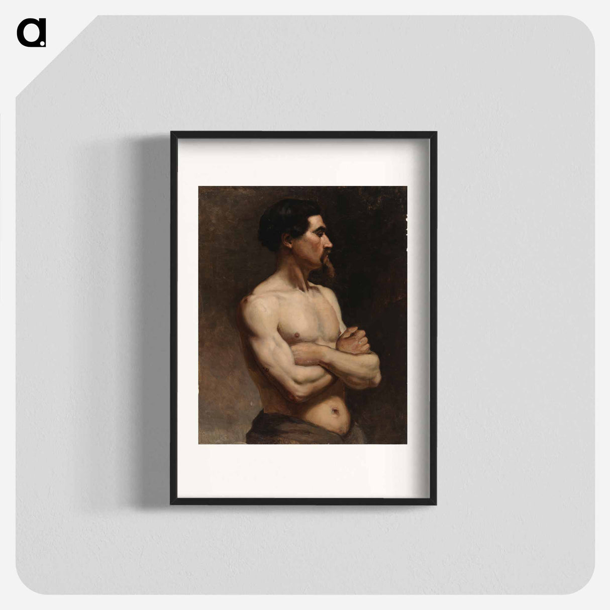Male model, academy study - アルバート エーデルフェルト Poster.