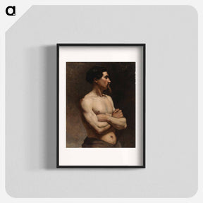 アートポスター-Male model, academy study - アルバート エーデルフェルト Poster.