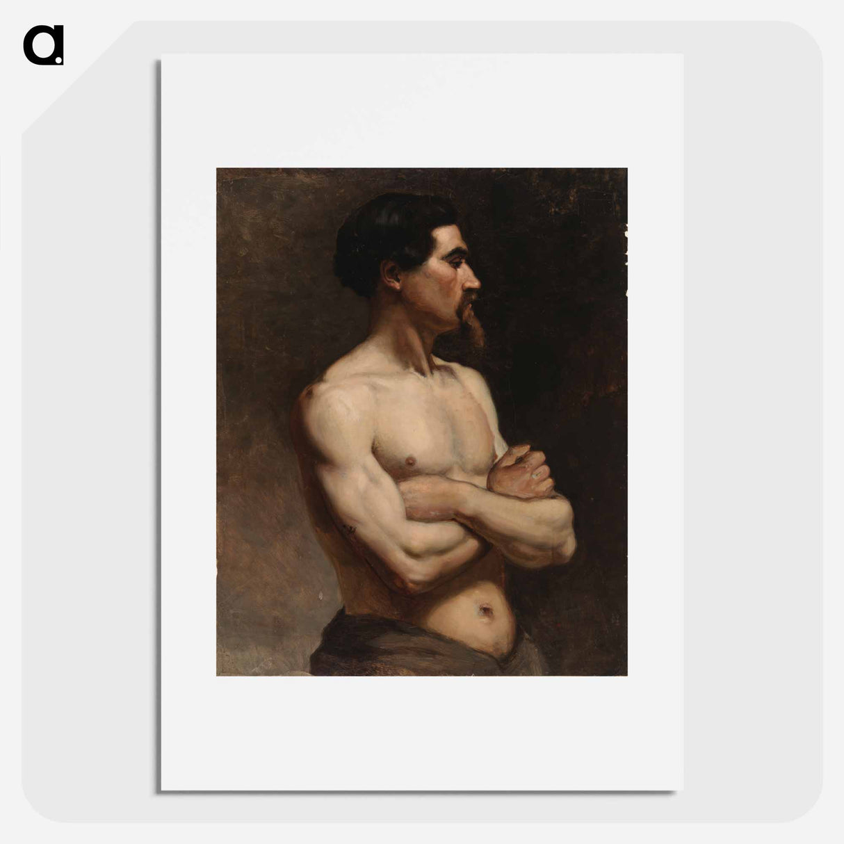 Male model, academy study - アルバート エーデルフェルト Poster.