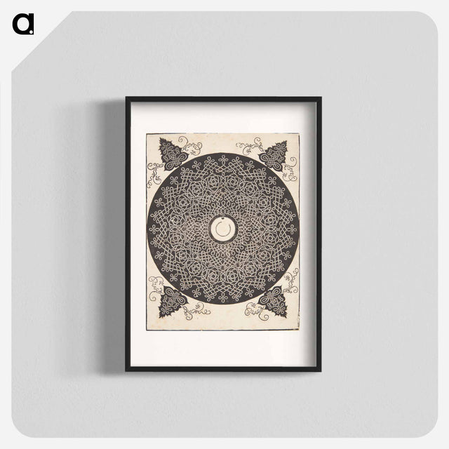 アートポスター-Knob with white medallion - アルブレヒト デューラー Poster.