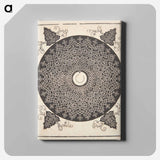 Knob with white medallion - アルブレヒト デューラー Canvas.