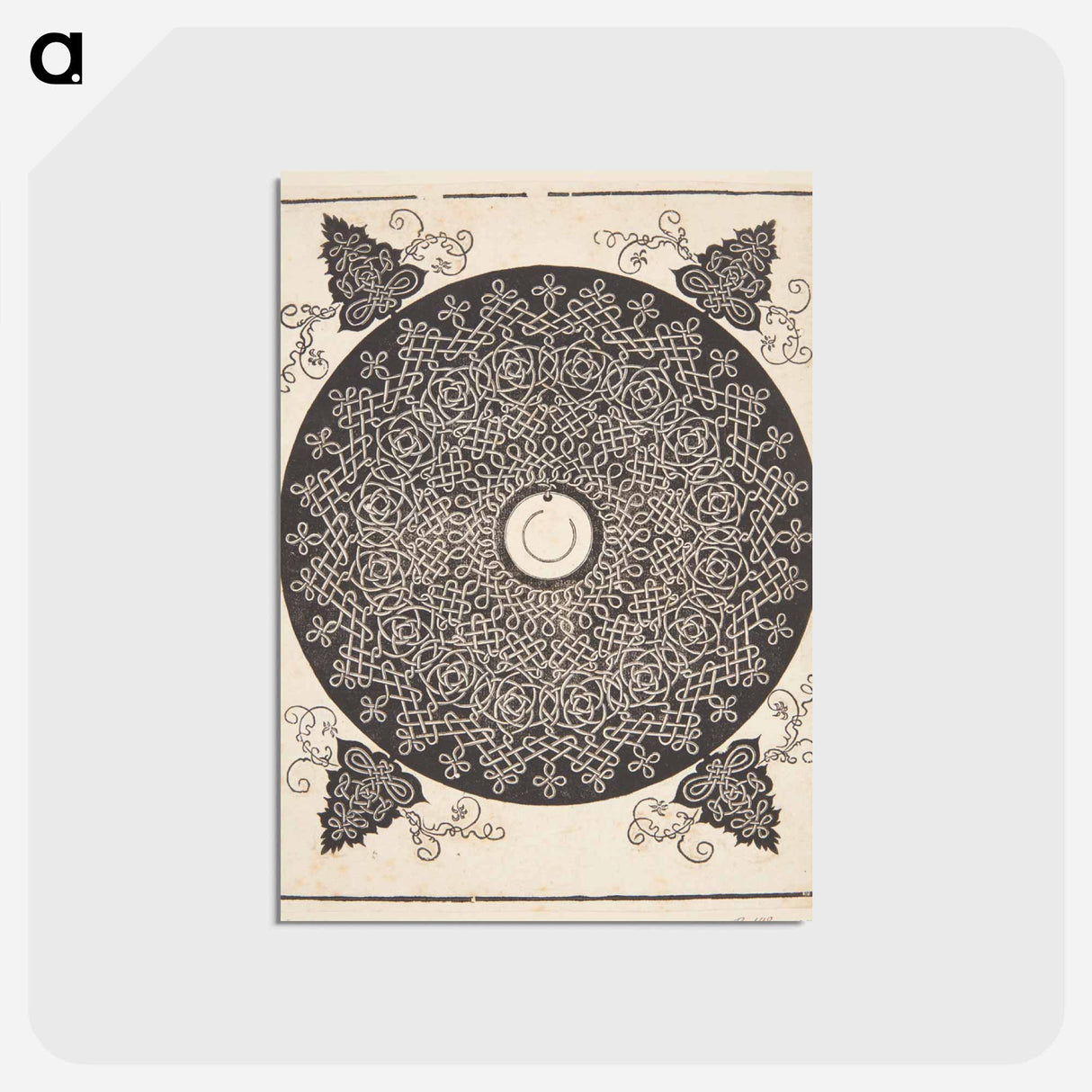 アートポストカード-Knob with white medallion - アルブレヒト デューラー Postcard.